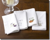 Monogrammed Embroidered Icon Hotel Napkins