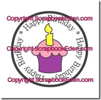 happy birthday cupcake cirlce-200wjl happy birthday cupcake cirlce-200wjl