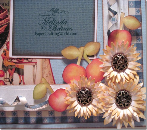 cherry and flower layout close up cherry and flower layout close up