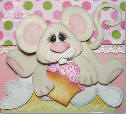 mouse on cupcake -500j mouse on cupcake -500j