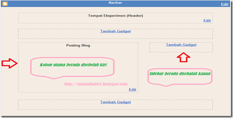 Merubah Posisi Sidebar Dan Main Pada Template Blogger