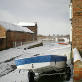 As you can see on the Slipway in Naburn is covered in Snow now not Water