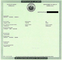 Obama's birth certificate