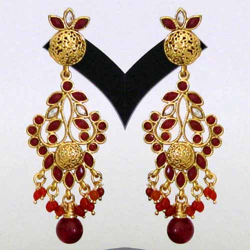 85mm(L), 30mm(W) with post back for pierced earrings .