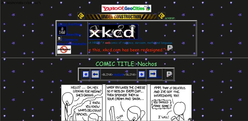 เว็บ XKCD ล้อเลียนอำลา Geocities