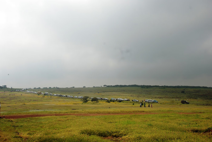 गाड्यांची रीघ