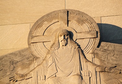 Image of Jesus Christ on Reformation Lutheran church building, Capitol Hill, DC Image of Jesus Christ on Reformation Lutheran church building, Capitol Hill, DC