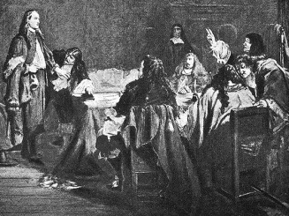 George Fox refuses to take an oath