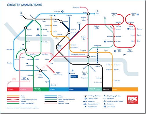 Shakespeare Tube Map - Hilarious!