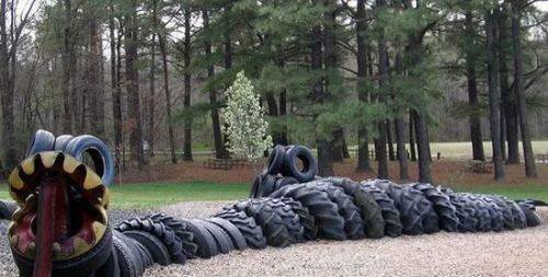 Old Tires Art - Eco Friendly Tire Sculptures