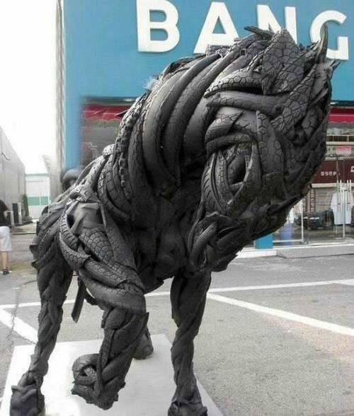 Old Tires Art - Eco Friendly Tire Sculptures