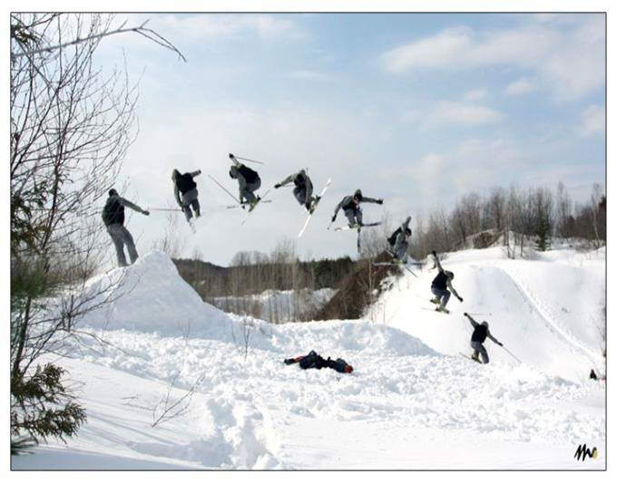 Great Burst-Mode Photography: Ice Skating, Diving, Skateboarding, Biking, Paragliding, Skiing