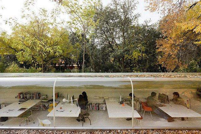 Beautiful Office in Madrid Jungle designed by Spanish architecture firm Selgas Cano