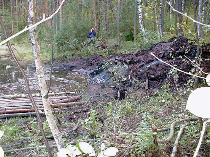 WW II Russian tank with German markings uncovered after 62 years