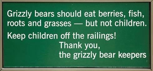 Funny Zoo Signs