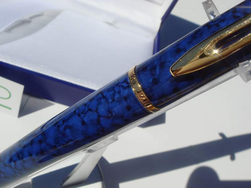 WATERMAN HEMISPHERE BLUE MARBLE FOUNTAIN PEN MED eBay