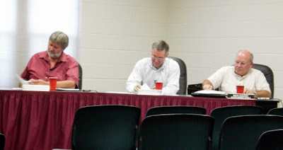 Pella City Councilmen (L to R) Bruce Schiebout, Jim Mueller and Rich Savery
