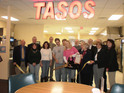 Ribbon Cutting at Taso's