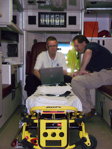 Doug Polking with Pella Ambulance at Training Session