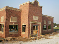 A view of the front of the future Applebee's restaurant in Pella