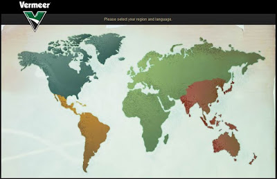 The new front page at Vermeer.com