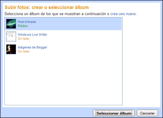 select album