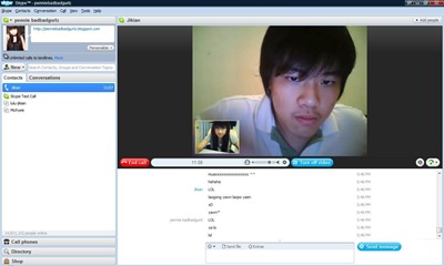 penniebadbadgurlz and laogong on skype 2