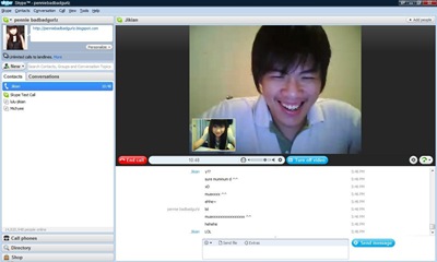 penniebadbadgurlz and laogong on skype