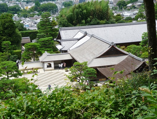 14.ginkakuji vista do alto