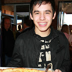 American Idol David Archuleta makes pizza at Vic & Angelos in Palm Beach Gardens, FL. On the coldest day of the season in Florida, David is also seen warming up next to the coal fire pizza oven, before performing in the parking area for an intimate crowd of about 500 screaming fans. <P/><B>Ref: SPL77485  040209  </B><br>Picture by: Ralph Notaro / Splash News<br>Pictured: David Archuleta</P><P><B>Splash News and Pictures</B><br>Los Angeles:	310-821-2666<br>New York:	212-619-2666<br>London:	870-934-2666<br>photodesk@splashnews.com<br></P>