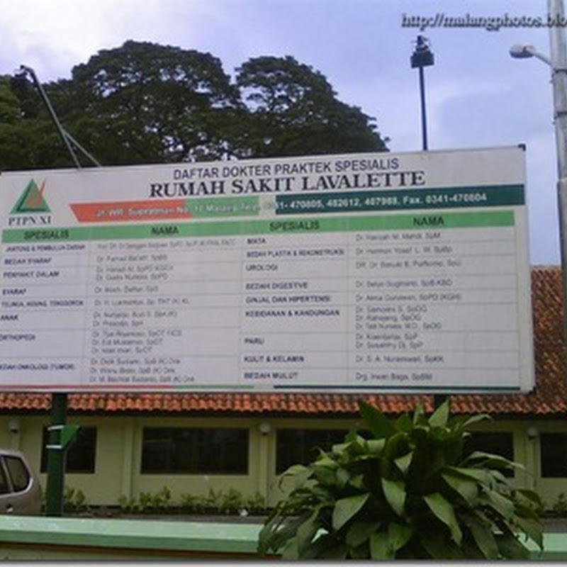 Malang Lavalette Hospital Photos and History