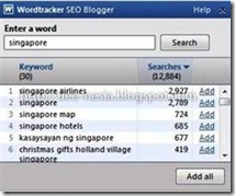 Wordtracker Singapore