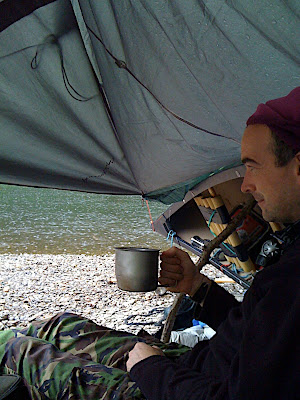 Hot Coffee... out of the rain... no problem...