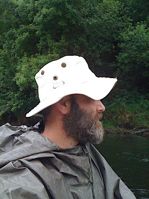 It didn't stop so we got back on the river....