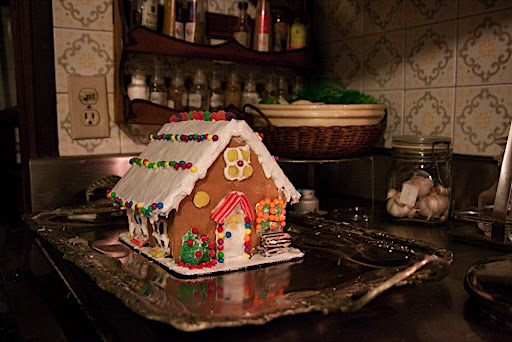 The Gingerbread house Ana, Elena and I made