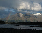 Camping on Jaksina Creek, we were treated to a nice rainbow.