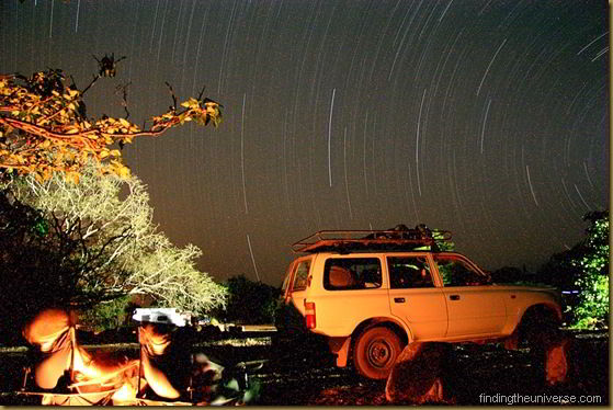 Camp at night