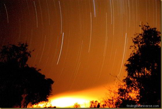 Stars twirling into the fire