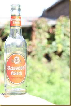 Overexposed beer bottle