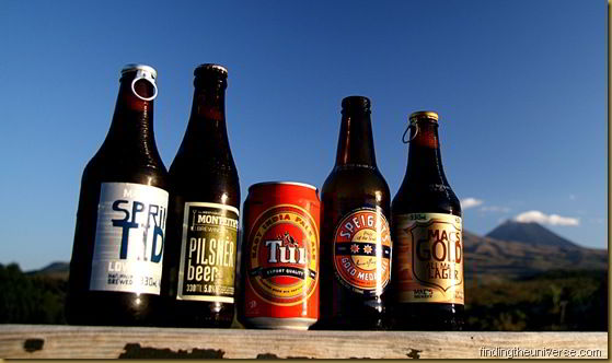 Selection of New Zealand beers