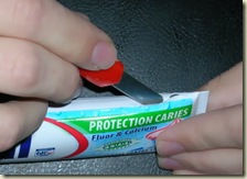 Dentifrice rayure