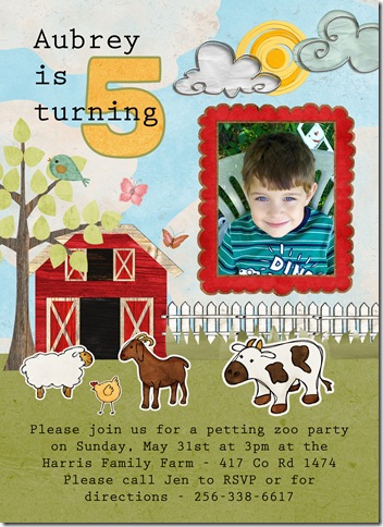 Barnyard Invites