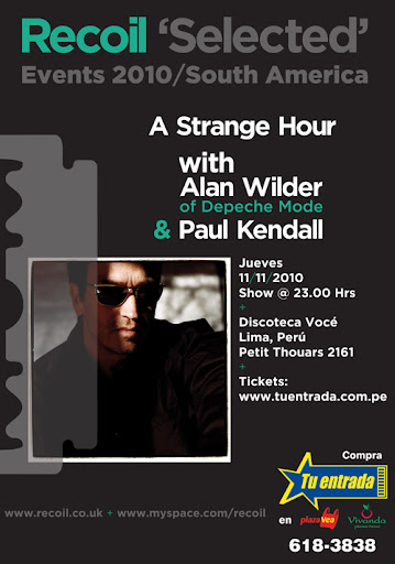 Alan Wilder Lima 11 noviembre