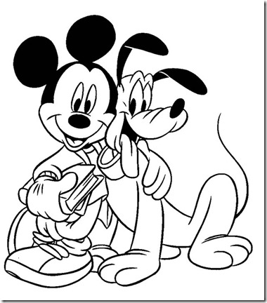 Pinta Y Colorea Mickey Mouse