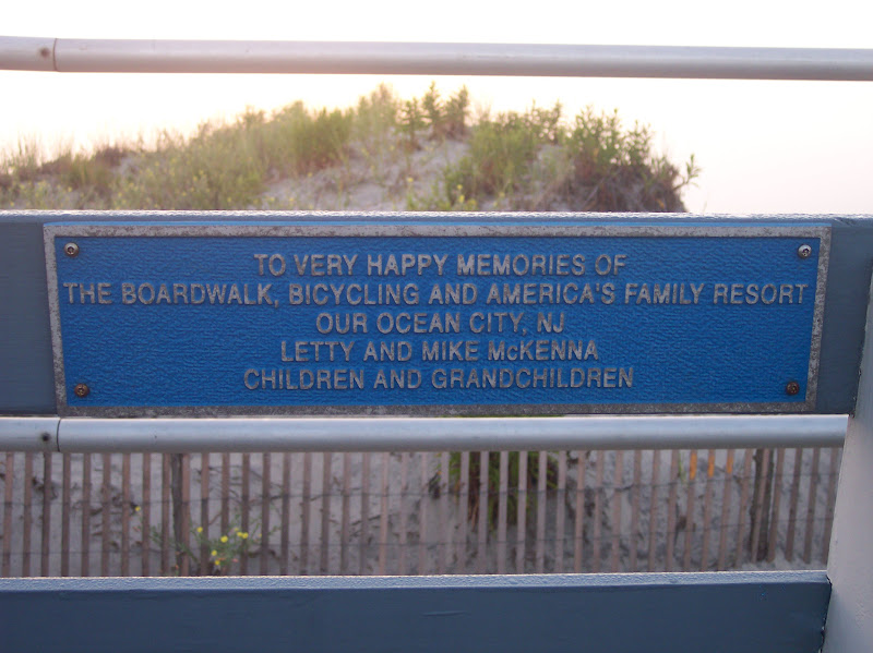 To very happy memories ofthe boardwalk, bicycling and America's family resortOur Ocean City, NJLetty and Mike McKennaChildren and Grandchildren