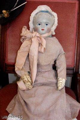 Antique rubber doll rare 1870s Treasury of Beautiful Dolls John Noble