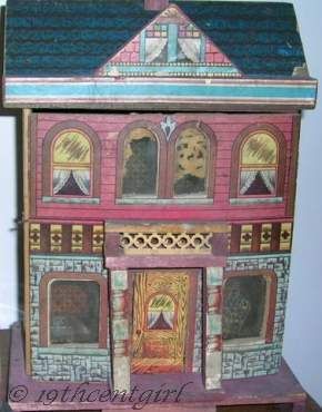 Antique dollhouse Bliss lithograph 1890s 1900s