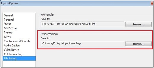 LyncRec - SaveLocation - markup