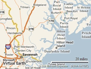 hilton head beaufort savannah map georgia remembering trip area