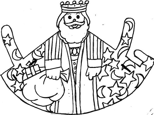 MELCHOR GASPAR Y BALTASAR DIBUJOS PARA COLOREAR